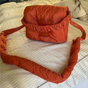 Dagne Dover Kitty Crossbody Bag with Adjustable/Removeable Straps - Orange